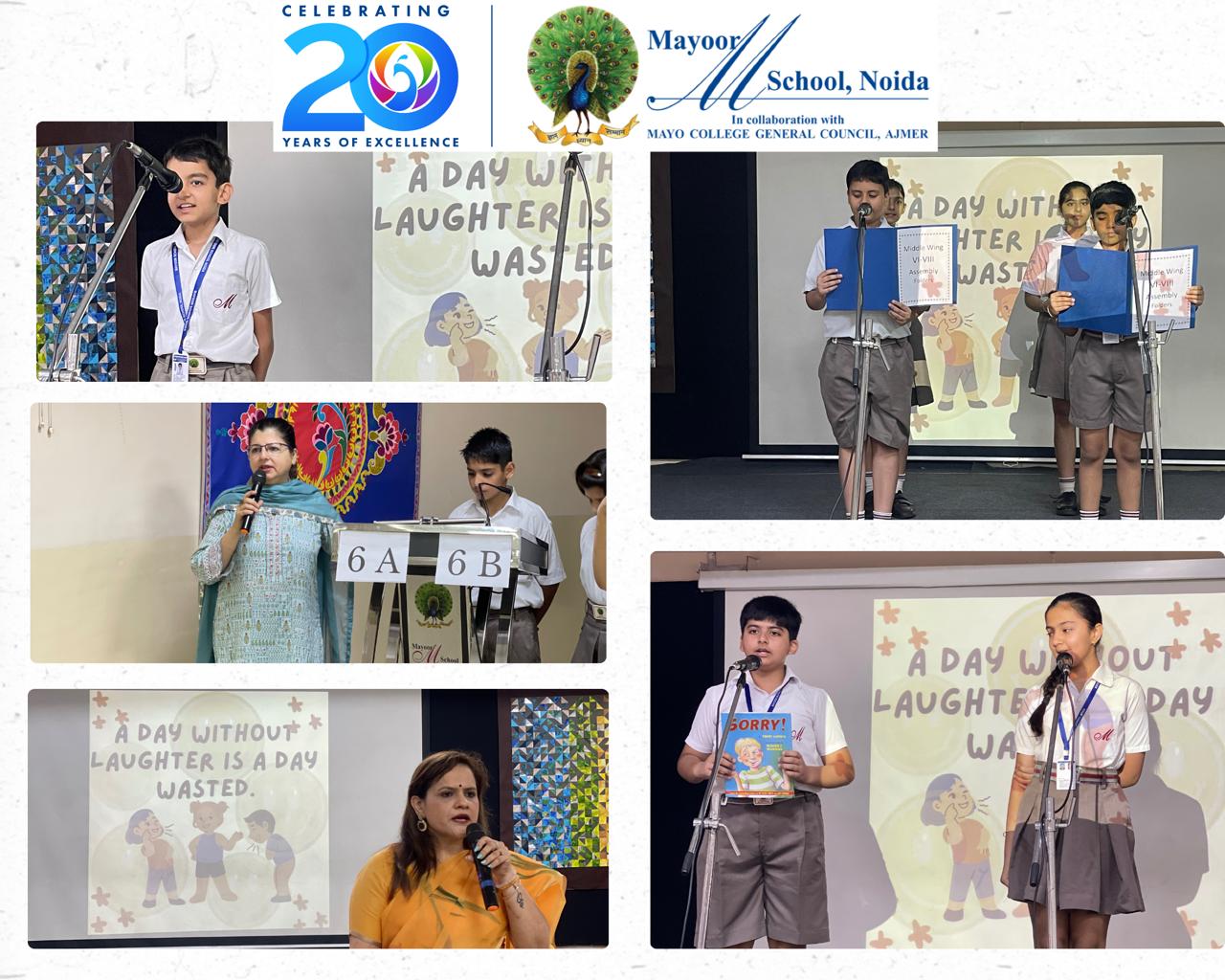 Class Assembly VI A and VI B- A Day without laughter is a day wasted